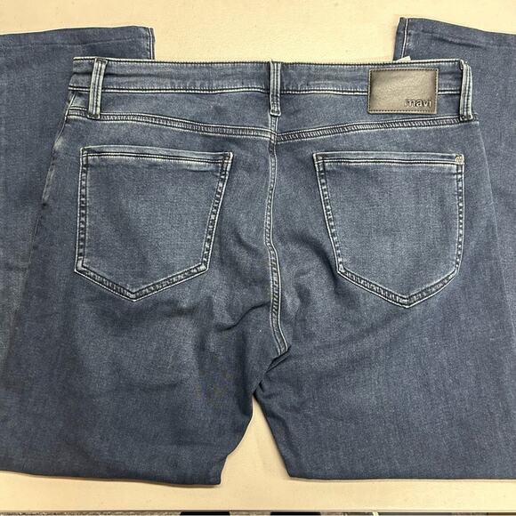 Mavi Athletic Denim Blue Jean Pants Zach Straight Leg Men Size 35 Made in Turkey - Picture 5 of 9